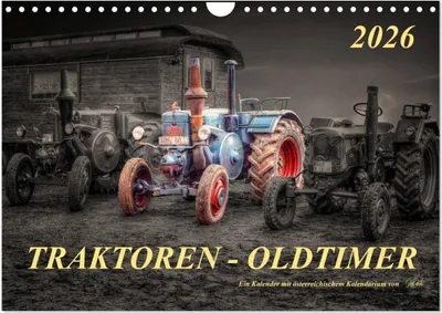 Produktbild von Traktoren - Oldtimer (Wandkalender 2026 DIN A4 quer), CALVENDO Monatskalender