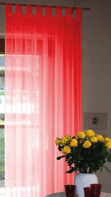 Produktbild von Voile Schlaufenschal 140x245cm rot