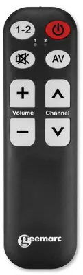 Obrázok produktu pre Geemarc Telecom TV5, TV, Tlačidlá, Čierna