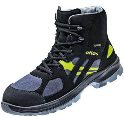 Produktbild von Atlas Sicherheitsstiefel GORE-TEX GTX 8205 XP S3 CI SRC DGUV Gr. 44 schwarz/anthrazit/neon-gelb