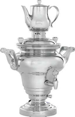 Produktbild von Bartscher Samowar 15L, mit Teekanne 2L, Edelstahl, 191005