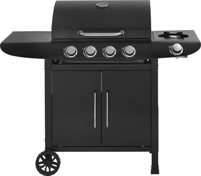 Produktbild von Gasgrill "Feria 5" - 5 Brenner davon 1 Seitenbrenner - 14,5 kW - Schwarz