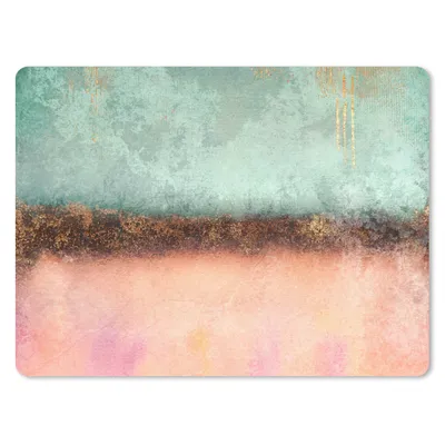 Produktbild von MuchoWow® Mauspad Mousepad Gold - Farbe - Abstrakt - Grün - Rosa 23x19 cm - Mousepads - Maus Mat - Pad - Mausunterlage - Schreibtischunterlage - Mauspad