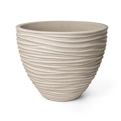 Produktbild von Blumentopf Sylt Kunststoff Ø 40 cm H 31 cm creme