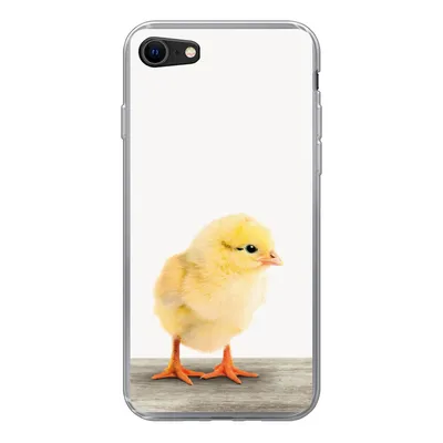 Produktbild von MuchoWow® Handyhülle Schutzhülle Hülle für iPhone SE 2020 Küken - Tiere - Jungen - Mädchen - Kinder Silikon Softcase Handy Hülle - Kartenbesitzer