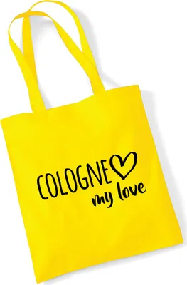 Produktbild von Huuraa Jutebeutel Cologne my love 10 Liter Yellow Baumwolle Tasche Geschenkidee
