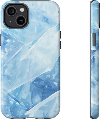 Produktbild von Blaues Eismuster – Hülle Kompatibel mit iPhone 14 Plus