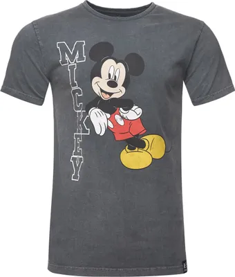 Produktbild von Recovered T-Shirt Disney Mickey Leaning im zeitlosen Design dunkelgrau S