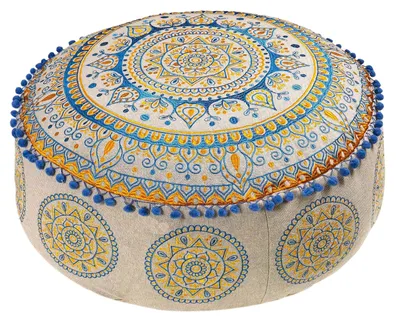 Productafbeelding van Vloerkussenhoes 60 x 20 cm - Handgemaakte decoratie - Poef voor meditatie