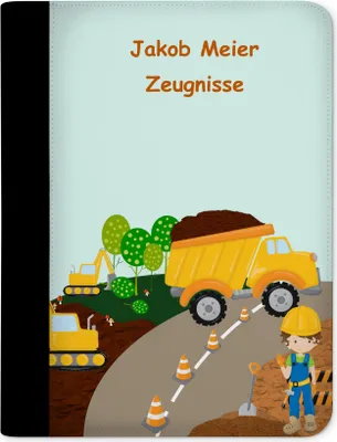 Produktbild von Zeugnismappe, Dokumentenmappe, Ordner A4, Baustelle