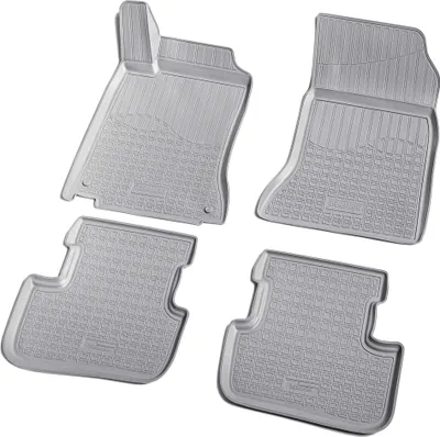 Immagine prodotto di Tappetini in gomma 3D per MERCEDES Classe A | W176 | 2012-2018 | grigio con bordo