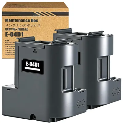 Productafbeelding van LAIPENG T04D1 04D1 Inktonderhoudskarton C13T04D100. Compatibel met Epson ET-M2750, ET-4750, ET-M2140, ET-M3140, ET-M3170, ET-M3180, ET-M1140, ET-M1170, ET-M1180, XP-5100, XP-5105, XP-5150, WF-2860, WF-2865 (2-pack)