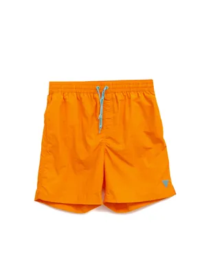 Produktbild von GUESS Herren Sea Boxer Badehose Badeshorts mit Taschen und externem Kordelzug Artikel F2GT26TEL27, USA S - UK S - I 46 - F S - EU S, Poliammide 100%