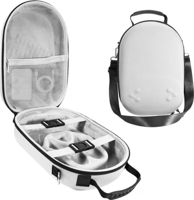 Immagine prodotto di INF Custodia protettiva per Meta Quest 3S - Borsa in pelle EVA grigia