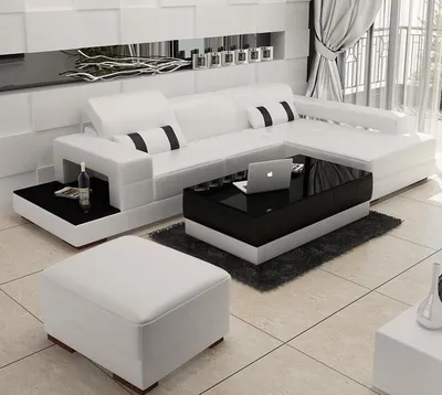 Immagine prodotto di Divano angolare a forma di L, divano componibile, divano angolare, set componibile, design moderno