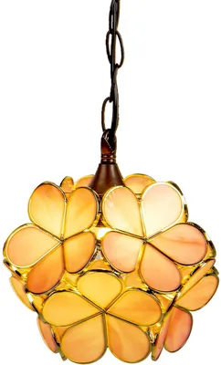 Obrázok produktu pre Závesná lampa Tiffany ružová Ø 25x90 cm E14-max 1x40W 5LL-6093