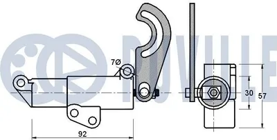 Produktbild von RUVILLE Traggelenk Bolzendurchmesser 24 mm für Querlenker