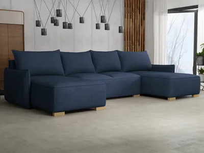 Obrázok produktu pre Sedačka do U s úložným priestorom MOLENCIA - riflová