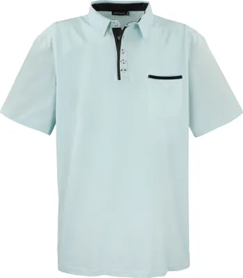 Produktbild von Übergrössen Hippes Polo-Shirt Kurzarm LAVECCHIA Mint 7XL