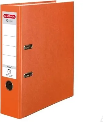 Produktbild von Segregator A4 8cm PP pomarańczowy Q file