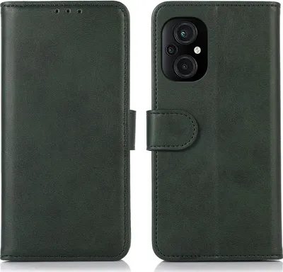 Produktbild von Mobigear Wallet  POCO M5 Hülle Klapphülle Geldbörse - Grün