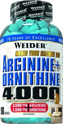 Produktbild von Weider Arginine + Ornithine 4.000 - 180 Kapseln