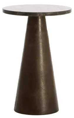 Immagine prodotto di Tavolino YNEZ di Light & Living in marmo scuro – Ø29x43 cm