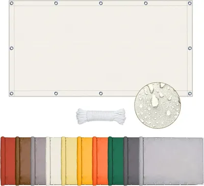 Produktbild von Sonnensegel rechteckig, wasserdicht, 3x4 m, 95% UV-Schutz, für Garten und Terrasse