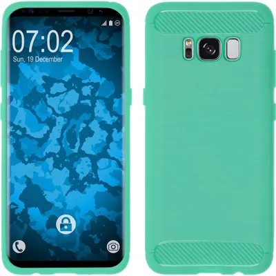 Produktbild von PhoneNatic Case kompatibel mit Samsung Galaxy S8 Plus - türkis Silikon Hülle Ultimate + flexible Folie