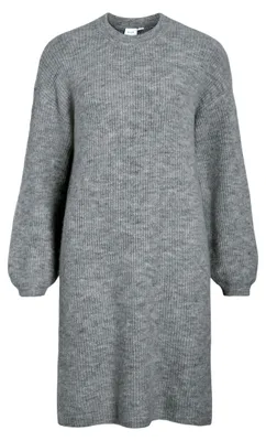 Productafbeelding van Vila Damen tricotjurk VIRETTA, model met ronde hals en lange mouwen. (Verkrijgbaar in Duitsland, Nederland, Zweden en Polen). (Alfanumeriek)