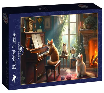 Productafbeelding van Bluebird Puzzle – Kattenconcert, 1000 stukjes