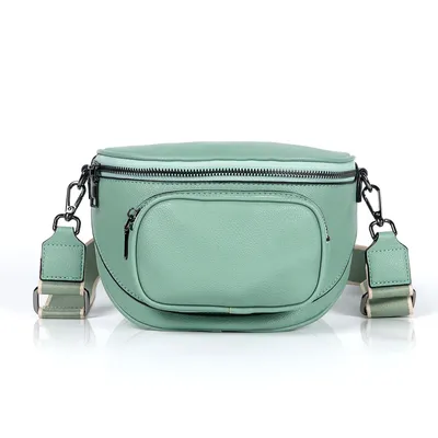 Produktbild von Bauchtasche Damen,Umhängetasche Damen Klein Crossbody Bag Bauchtasche als Schultertasche tragbar mit Verstellbare Schultergurte