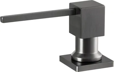 Obrázek produktu pro Granitan | Seifenspender für Spüle - Quadrat - Gun Grey Metallic - Praktisch und Elegant