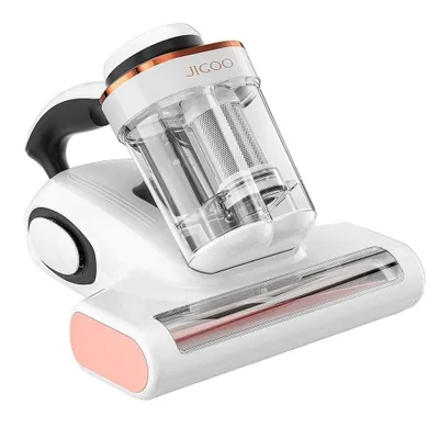 Produktbild von JIGOO J300 Milbensauger, 500W, 13 kPa Saugkraft, UV-Sterilisation, 55°C Heißluft, Milbensensor, Doppelbecher