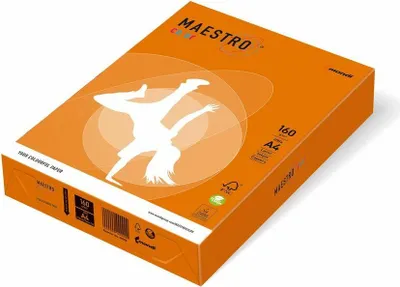 Produktbild von mondi MAESTRO color Kopierpapier - DIN A4 - 120 g/m² - 500 Blatt - orange OR43