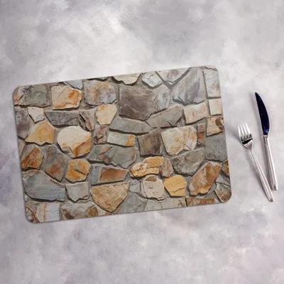 Produktbild von Tischset 4x45x30 cm Platzset Tischmatte Platzmatte Untersetzer - Natural Steine Motive