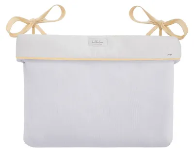 Produktbild von Kikkab boo Wickeltasche mit Bändern, 33 x 23 x 8 cm, Stickereien, Baumwolle