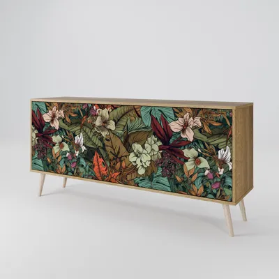 Immagine prodotto di Spacerebels cassettiera a 3 ante - credenza cassettiera - credenza alta - mobile armadio - soggiorno camera da letto - 57,5×164,5×42 (HxLxP)