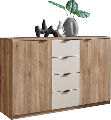 Produktbild von Sideboard >Danao< in Mauvella Oak / Kashmir, Nachbildung - 140x89,5x38cm (BxHxT)