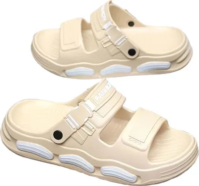 Immagine prodotto di INF Ciabatte sportive da uomo kaki in PVC con suola morbida e antiscivolo per uso esterno M