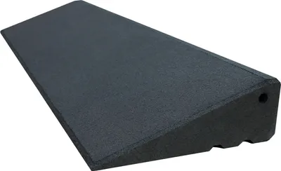 Produktbild von Bordsteinrampe Pro 95 mm hoch aus Gummigranulat hochverdichtet Auffahrrampe Türschwellenrampe LxBxH 1000 x 280 x 95 mm schwarz