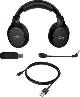 Image de HyperX Cloud Flight - Wireless Gaming Headset (Black-Blue) - PS5-PS4 Avec fil &sans fil Arceau Jouer