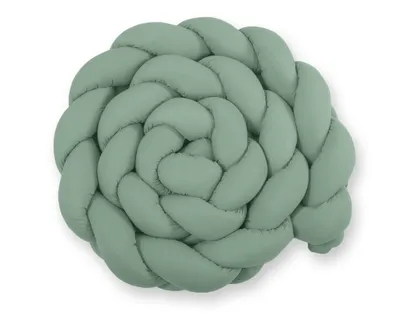 Image de Côté de lit tressé 360cm vert sauge