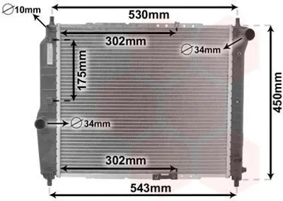 Image de VAN WEZEL Radiateur (refroidissement du moteur)