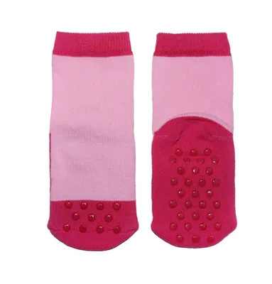 Produktbild von Kinder ABS-Socken aus Baumwolle Kleine Wunder Pink Größe 15-16