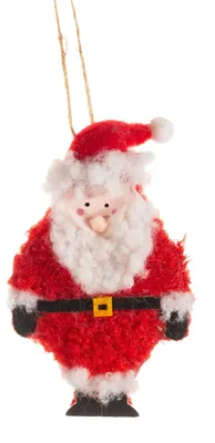 Weihnachtsmann-Aufhängedekoration, rot-weiß, 1 Stück