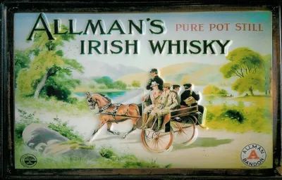 Produktbild von Blechschild Allman's Irish Whisky Nostalgieschild