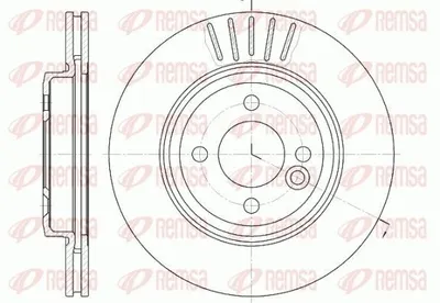 Produktbild von 2x REMSA Bremsscheibe 6624.10 vorne für MINI Schrägheck (R56) Cabrio (R52) 44mm