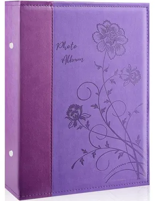 Produktbild von Fotoalbum 10x15cm 300 Fotos Lederoptik Violett