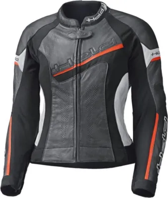 Produktbild von Held Debbie II perforierte Damen Motorrad Lederjacke, schwarz/weiß/rot, 36